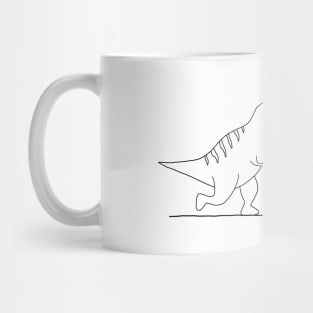 T-Rex evolution to chicken (grandpa) Mug